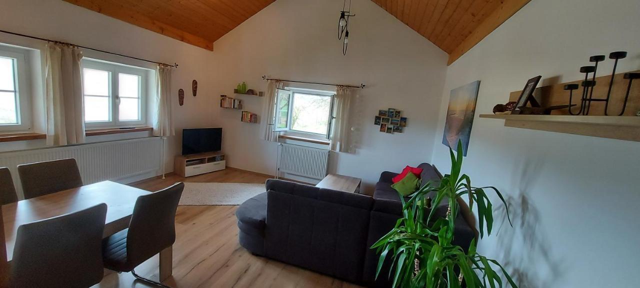 Ruhig Gelegene Ferienwohnung Im Gruenen Mit Terrasse Und Kleinem Garten Rotthalmuenster Extérieur photo